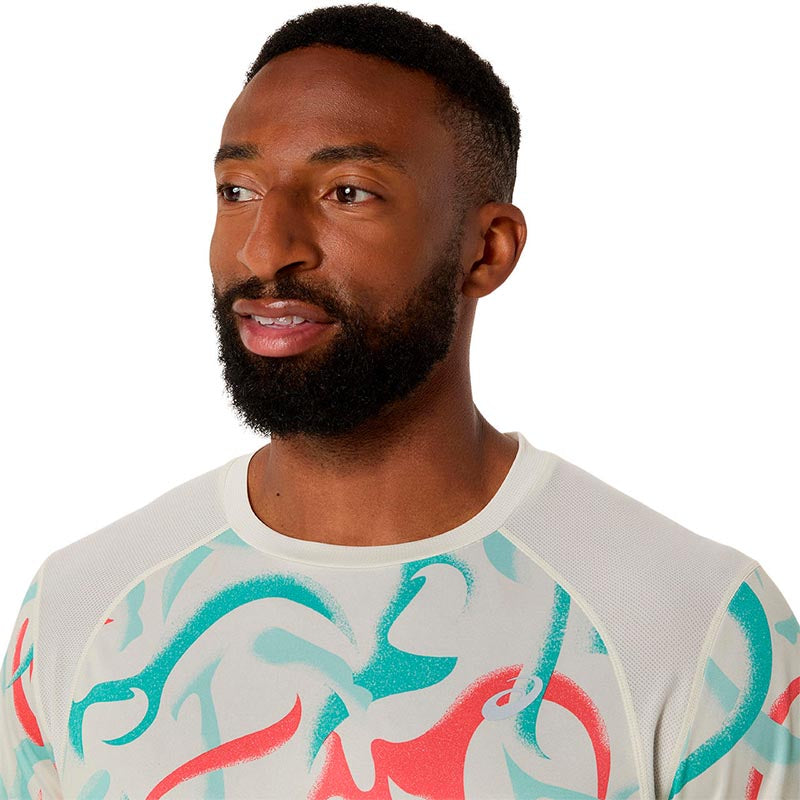 ROAD ALL OVER PRINT SHORT SLEEVE TOP