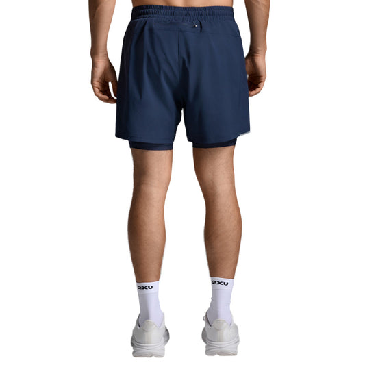 2XU Men's Aero 2 in 1 5" Shorts Black
