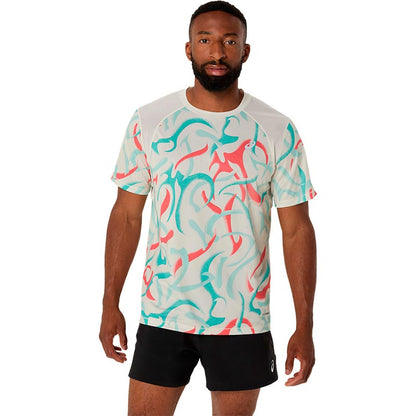 ROAD ALL OVER PRINT SHORT SLEEVE TOP