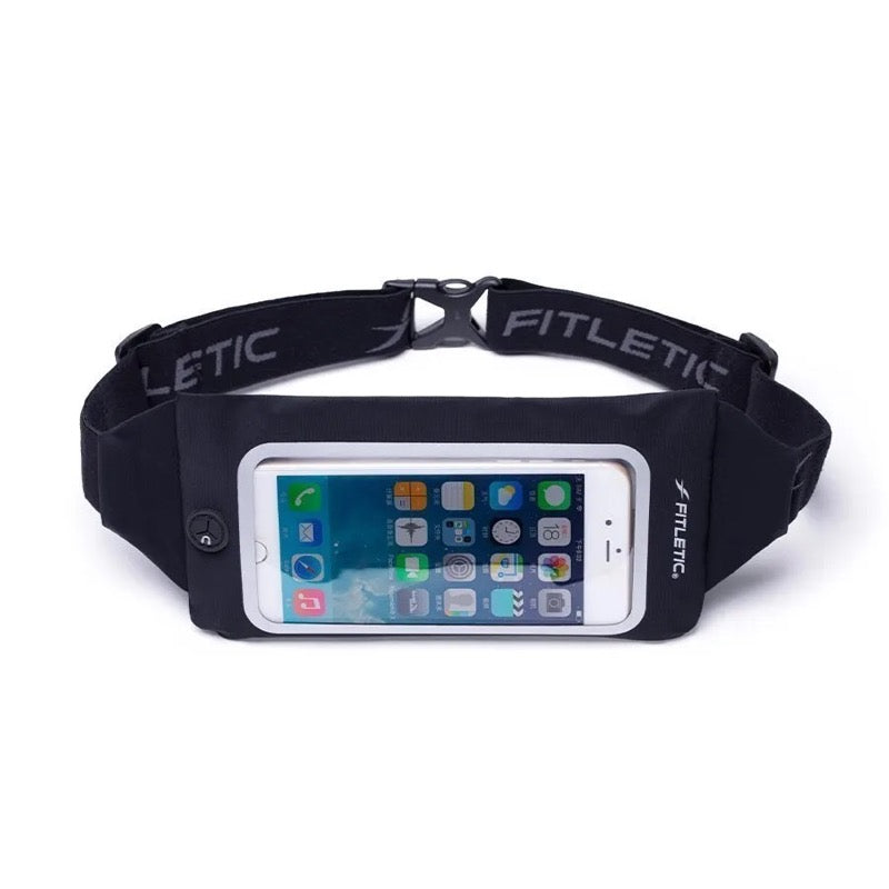 Swipe running belt with a window