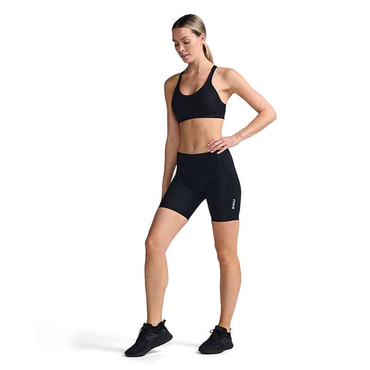 2xu Aero Mid-Rise Compression 6 Inches Short